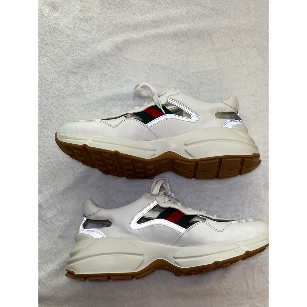 Authentic Gucci Rython Cut Out 100% RARE Mens Sz 10.5 - Picture 7 of 8